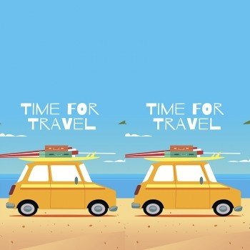Наклейка на телефон Time To Travel